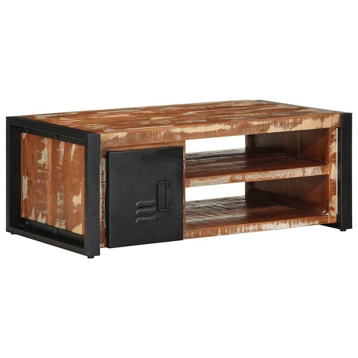 vidaXL Salontafel 90x50x36 cm massief gerecycled hout, Huis en Inrichting, Tafels | Salontafels, Nieuw, Verzenden