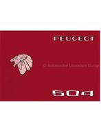 1976 PEUGEOT 504 INSTRUCTIEBOEKJE, Ophalen of Verzenden