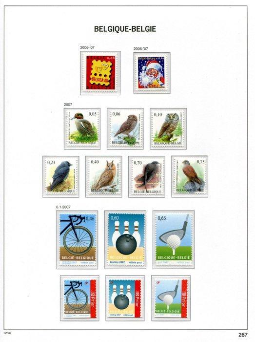 België 2007/2010 - Verzameling in Davo LX-album deel VII met, Postzegels en Munten, Postzegels | Europa | België