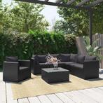 vidaXL Salon de jardin 7 pcs avec coussins Résine, Tuin en Terras, Tuinsets en Loungesets, Verzenden