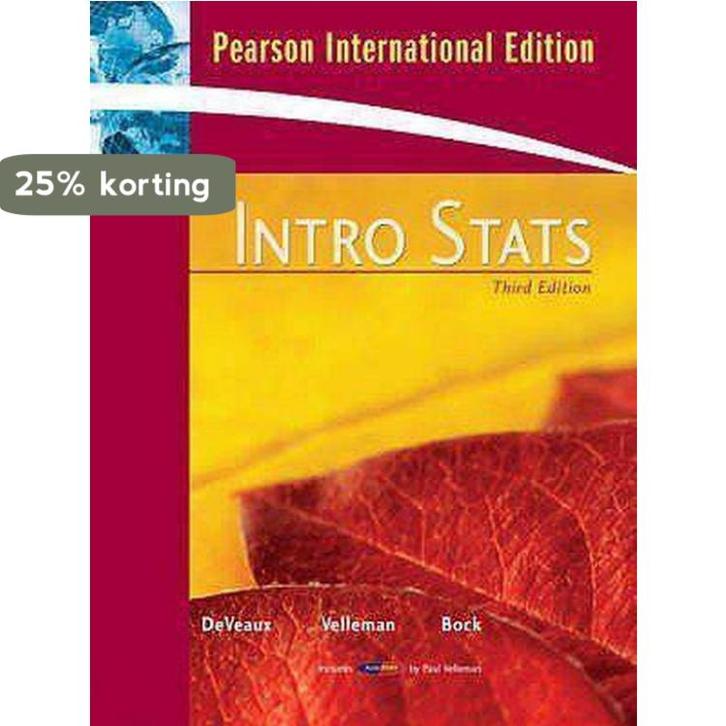 Intro Stats 9780321553560 Richard D. De Veaux, Boeken, Taal | Engels, Gelezen, Verzenden