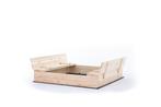 Zandbak - met deksel en bankjes - 140x140 cm - hout, Kinderen en Baby's, Speelgoed | Buiten | Zandbakken, Ophalen of Verzenden