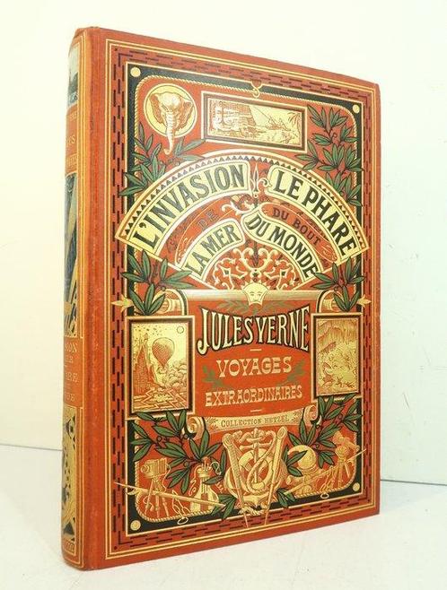 Jules Verne - Linvasion de la mer / Le phare du bout du, Antiek en Kunst, Antiek | Boeken en Manuscripten