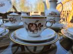 Royal Copenhagen - Koffieservies voor 6 - Brown Rose -, Antiek en Kunst