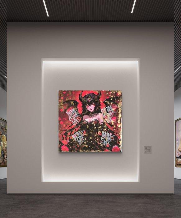 Nicole Lubbers - Midnight Mischief XL, Antiek en Kunst, Kunst | Schilderijen | Modern