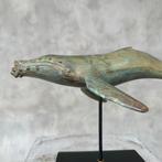sculptuur, NO RESERVE PRICE - Blue Whale Sculpture - 18 cm -, Antiek en Kunst