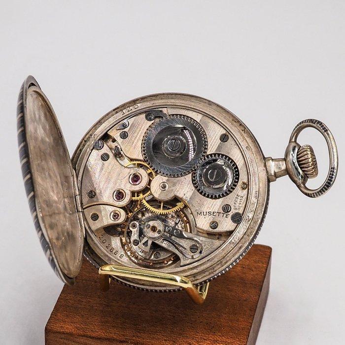 Musette - Swiss Pocket Watch - Lépine - Niello (Tula-style), Bijoux, Sacs & Beauté, Montres | Hommes