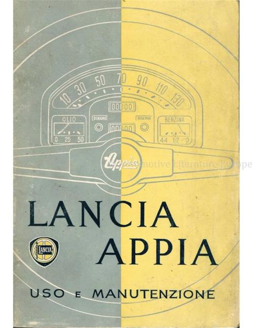 1958 LANCIA APPIA SEDAN INSTRUCTIEBOEKJE ITALIAANS, Autos : Divers, Modes d'emploi & Notices d'utilisation