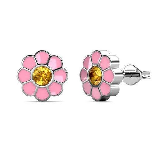 Tweedekans | Yolora Kids Roze Bloemen Oorbellen - Kalpa, Handtassen en Accessoires, Oorbellen, Ophalen of Verzenden