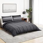 vidaXL Dekbedovertrekset 240x220 cm katoen donkergrijs, Verzenden, Nieuw