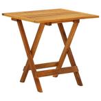 vidaXL Bistrotafel 46x46x47 cm massief acaciahout, Tuin en Terras, Tuintafels, Verzenden, Nieuw