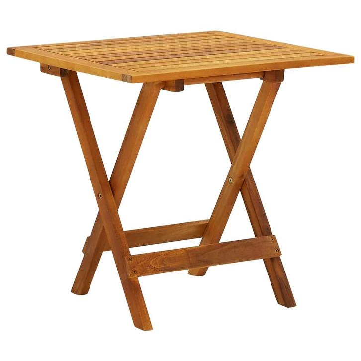 vidaXL Bistrotafel 46x46x47 cm massief acaciahout, Tuin en Terras, Tuintafels, Nieuw, Verzenden