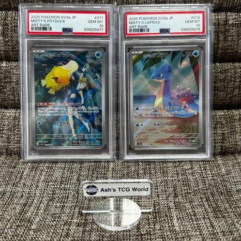Pokémon - 2 Graded card - Mistys Psyduck AR & Mistys, Hobby en Vrije tijd, Verzamelkaartspellen | Pokémon