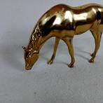 sculptuur, Paard - 14 cm - Gegoten messing, Antiek en Kunst
