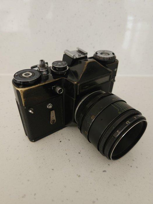 KMZ Krasnogorsk, VALDAÏ Zenit-E + Helios 2/58mm - M42 |, Audio, Tv en Foto, Fotocamera's Analoog