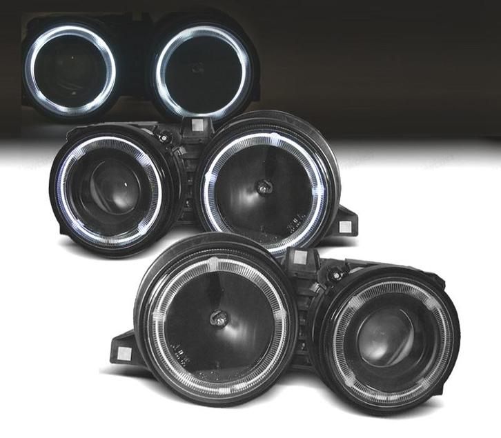 PHARES BMW E30 82-94 ANGEL EYES FUMÉ, Autos : Pièces & Accessoires, Éclairage, Envoi