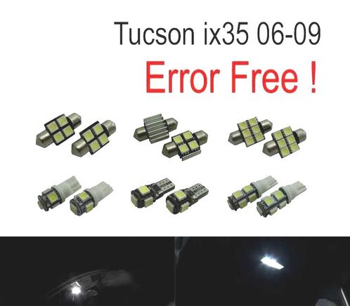 Kit 9 Ampoules Led Intérieur Pour Hyundai Turcson Ix35 06-09, Auto-onderdelen, Verlichting, Verzenden