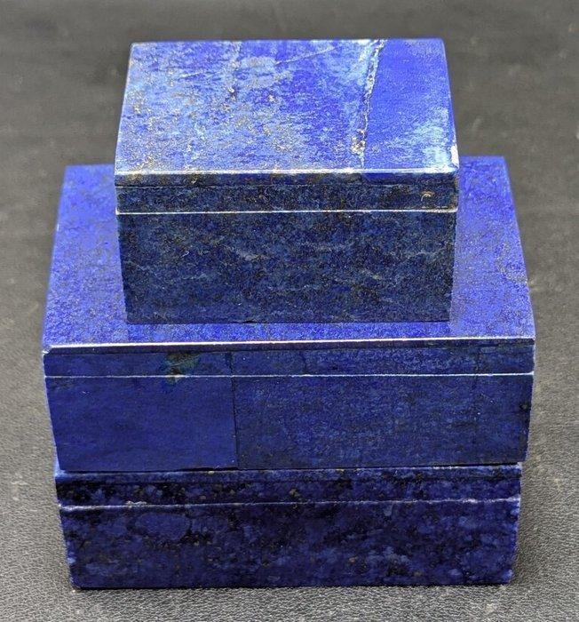 Lapis Lazuli edelsteen Sieradendozen - Hoogte: 98 mm -, Verzamelen, Mineralen en Fossielen