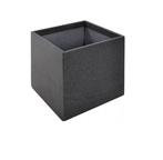Polymeerbeton plantenbak antra 60x60x60cm - Met bodem op=op, Tuin en Terras, Vierkant, Nieuw, 60 tot 100 cm, Beton