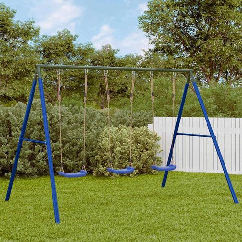 vidaXL Schommelset met 3 schommels, Kinderen en Baby's, Speelgoed | Buiten | Speeltoestellen, Nieuw, Verzenden