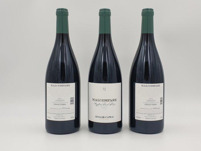 2015 Arnaldo Caprai, Malcompare - Umbrië - 3 Flessen (0.75, Verzamelen, Wijnen