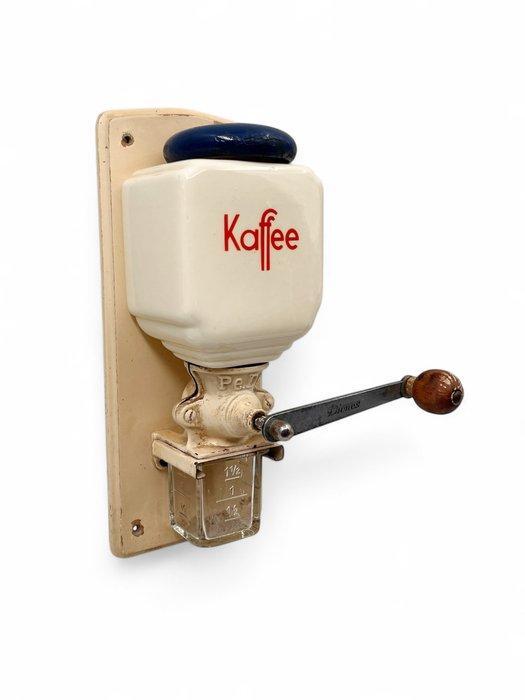 PeDe - Koffiemolen - Hout, Metaal, Glas - Wand koffiemolen, Antiek en Kunst, Antiek | Keukengerei