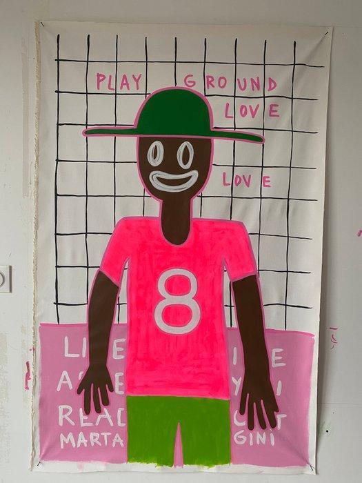 MARTA GINI - BLUE SMILE, Antiek en Kunst, Kunst | Schilderijen | Modern