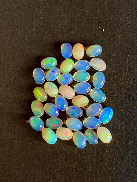 Opalen rhodochrosiet turquoise en geslepen mineralen., Collections, Minéraux & Fossiles