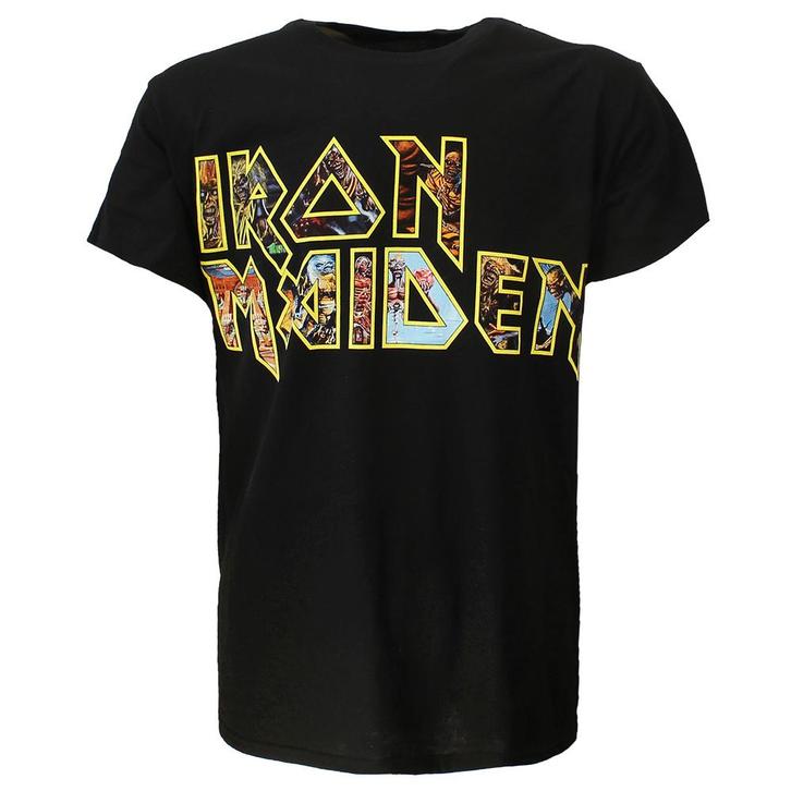 Iron Maiden Eddie Logo T-Shirt - Officiële Merchandise, Kleding | Heren, T-shirts