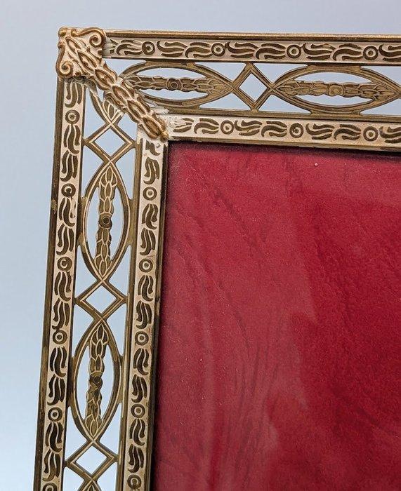 Danish Jyden - Fotolijst - Koper, Glas - Frame in antieke, Antiek en Kunst, Antiek | Overige Antiek