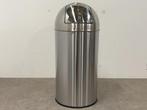 Veiling - EKO prullenbak Pushcan mat RVS, Huis en Inrichting, Woonaccessoires | Prullenbakken, Nieuw