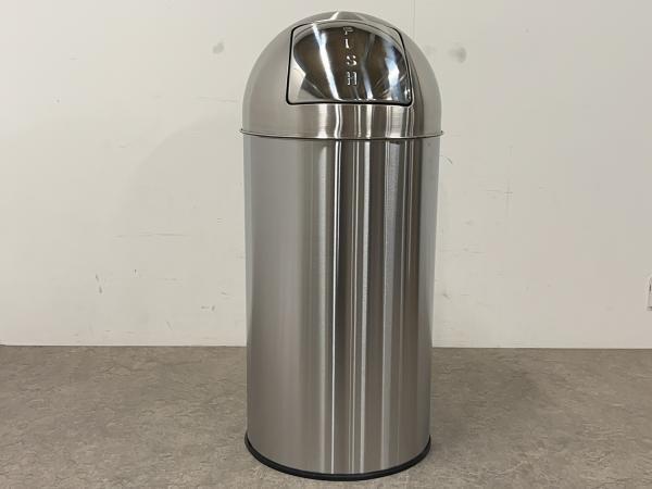 Veiling - EKO prullenbak Pushcan mat RVS, Huis en Inrichting, Woonaccessoires | Prullenbakken