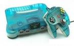 Nintendo 64 Clear Blue + Controller (N64 Spelcomputers), Games en Spelcomputers, Spelcomputers | Nintendo 64, Ophalen of Verzenden