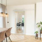 Stalen Schuifdeur - Wit - 5 Vlaks - Helder glas, Doe-het-zelf en Bouw, 75 tot 150 cm, Nieuw, 150 tot 225 cm, Metaal