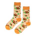 Sokken katoen - Schildpad print - oranje - maat 36-43, Nieuw