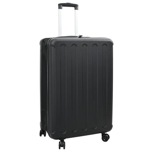 vidaXL Opvouwbare Koffer Hard Shell 28 Zwart 50x30x76 cm, Handtassen en Accessoires, Koffers, Nieuw, Verzenden