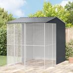 vidaXL Vogelkooi Antraciet 215 x 310 x 247 cm Gegalvaniseerd, Verzenden, Nieuw