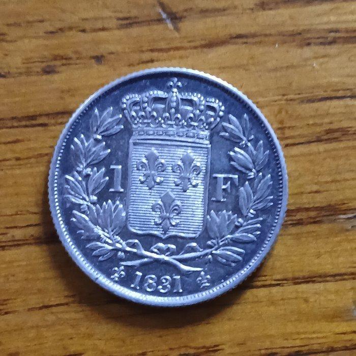 Frankrijk. Henri V (prétendant). 1 Franc 1831 (Zonder, Timbres & Monnaies, Monnaies | Europe | Monnaies euro