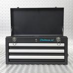 Datona Gereedschapskist drie lades - mat zwart - Datona, Doe-het-zelf en Bouw, Gereedschapskisten, Ophalen of Verzenden, Nieuw