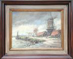 H.C.Kranenburg(1917-1997) - Hollands landschap met molen