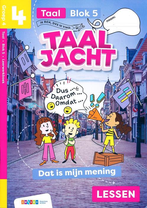 Taaljacht Leerwerkboek Taal Blok 5 groep 4, Livres, Livres scolaires, Envoi