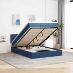 vidaXL Ottoman bed met matras 140x200cm stof blauw, Huis en Inrichting, Slaapkamer | Bedden, Verzenden, Nieuw