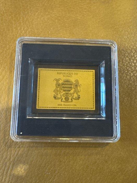 Tsjaad. 5000 Francs ND Pyramiden von Gizeh , 1/200 Oz (.999), Postzegels en Munten, Munten | Europa | Niet-Euromunten