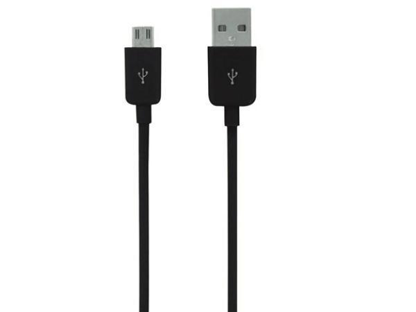 Veiling - Grixx Micro Usb Kabel 3M Zwart Nylon, Audio, Tv en Foto, Opladers, Nieuw