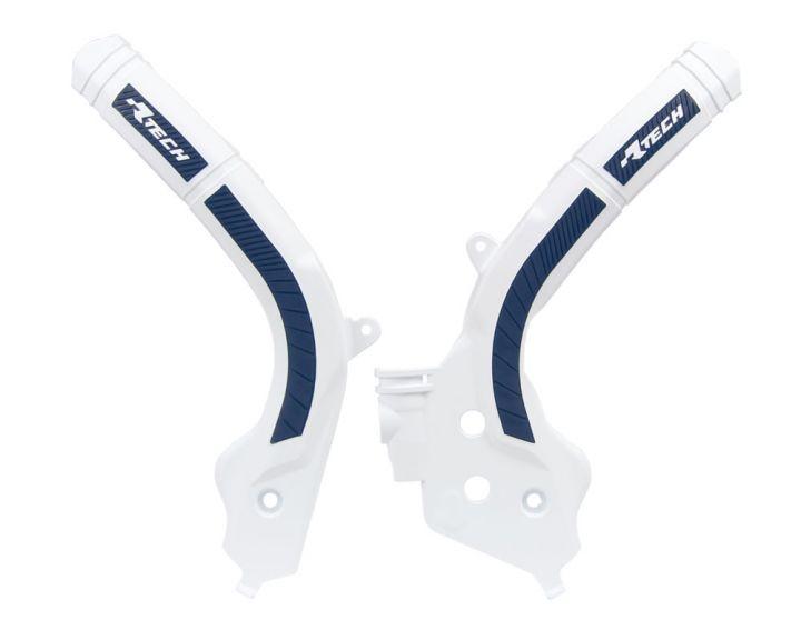 Racetech frame beschermers wit / Blauw KTM 16-18 &amp; Husqv, Motoren, Onderdelen | Overige, Verzenden