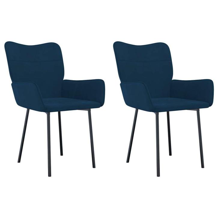 Retro Stoelen Blauw | Retour Deal | Luxe voor thuis, Huis en Inrichting, Stoelen, Blauw, Twee, Nieuw, Verzenden