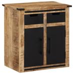 vidaXL Buffet avec 2 tiroirs 55x35x60 cm bois massif de, Verzenden, Neuf