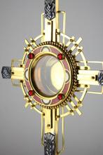 Art déco Ostensoir - Laiton, Verre - 1900-1930 - Vandenhoute, Antiek en Kunst