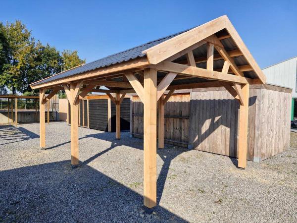 Veiling - Klassieke zadeldak overkapping  660x410x340 cm, Tuin en Terras, Overkappingen