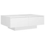 Salontafel Wit Hout - Tweede Kansje - OP = OP!, Huis en Inrichting, Tafels | Salontafels, Verzenden, Nieuw
